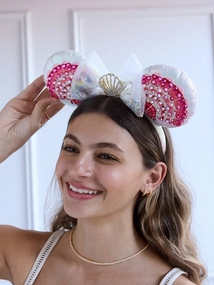 Disney x BaubleBar Minnie Mouse Shell Ear Headband — EXTRA